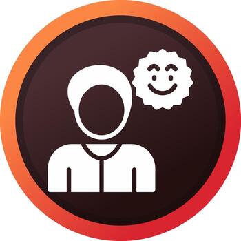 Optimism Creative Icon Design vector