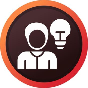 Thinking Creative Icon Design vector
