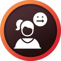 Concerned Creative Icon Design vector