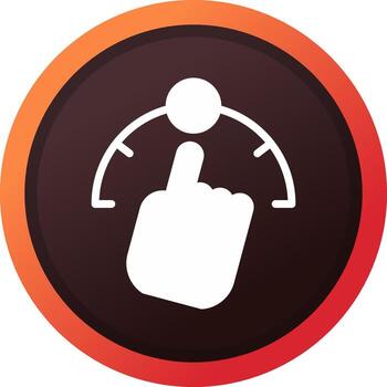 Gesture Control Creative Icon Design vector