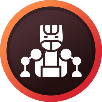 Humanoid Creative Icon Design vector