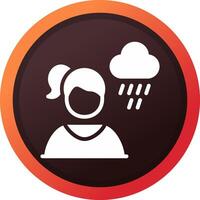 Depressed Creative Icon Design vector