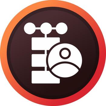 cliente base de datos creativo icono diseño vector