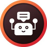 Chatbot Creative Icon Design vector