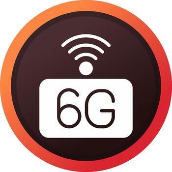 6G Network Creative Icon Design vector