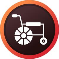 Wheelchair Creative Icon Design vector