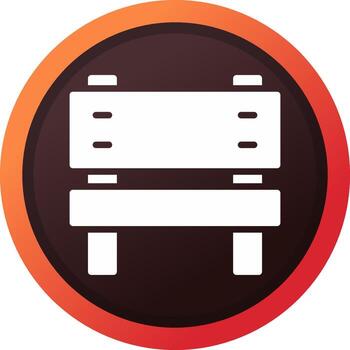 Bench Creative Icon Design vector
