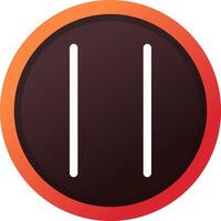 Pause Creative Icon Design vector