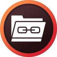 Link Folder Creative Icon Design vector