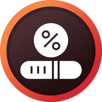 Progress Bar Creative Icon Design vector