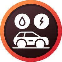 Hybrid Vehicle Creative Icon Design vector