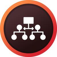 Labeled Hierarchy Creative Icon Design vector
