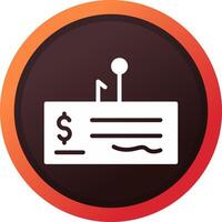 Cheque Fraud Creative Icon Design vector