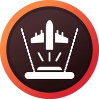 Ar Flight Training Creative Icon Design vector