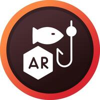 Ar Fishing Creative Icon Design vector