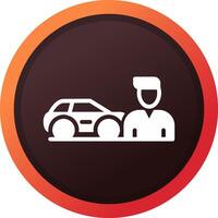 Used Car Dealership Creative Icon Design vector