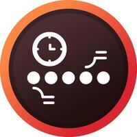 Circle Accent Timeline Creative Icon Design vector
