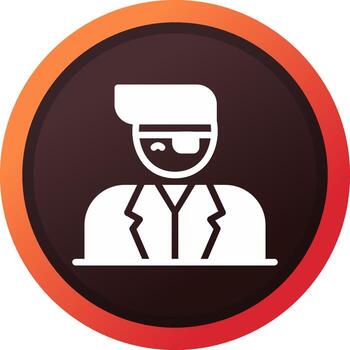 ojo parche creativo icono diseño vector