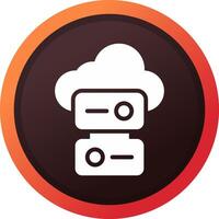 Cloud Storage Creative Icon Design vector