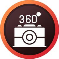 360 Camera Creative Icon Design vector