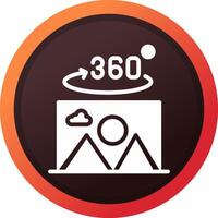 360 Degree Photo Creative Icon Design vector