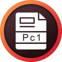 PC1 Creative Icon Design vector