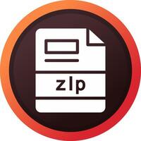 diseño de icono creativo zip vector