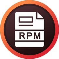 RPM Creative Icon Design vector