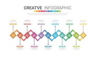 infografía diseño modelo 11 opción vector