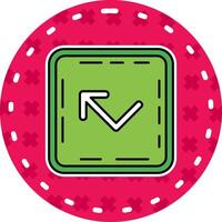 Bounce Line Filled Sticker Icon vector