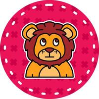 Rolling eyes Line Filled Sticker Icon vector