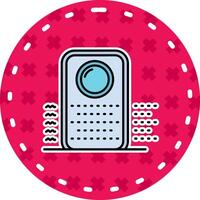 Purifier Line Filled Sticker Icon vector