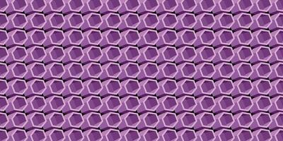 Geometric hexagonal pattern purple vector for background design.