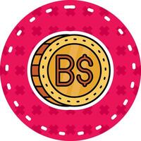 Brunei Line Filled Sticker Icon vector