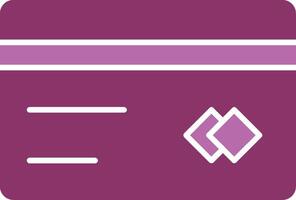 Card Glyph Two Colour Icon vector
