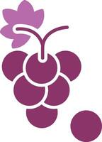 Grapes Glyph Two Colour Icon vector