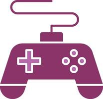 Game Console Glyph Two Colour Icon vector