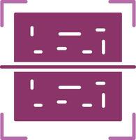 Qr Code Glyph Two Colour Icon vector