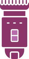 Shaving Machine Glyph Two Colour Icon vector