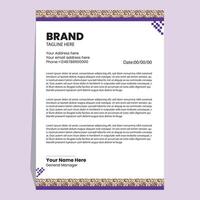 letterhead template design vector