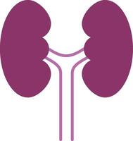 Urology Glyph Two Colour Icon vector