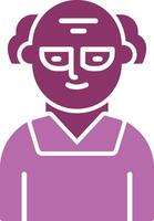 Scientist Glyph Two Colour Icon vector