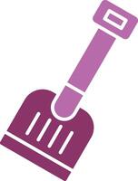 Shovel Glyph Two Colour Icon vector