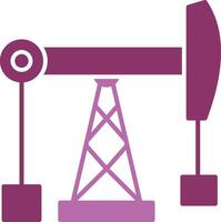 Fossil Fuel Glyph Two Colour Icon vector