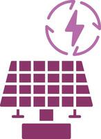Renewable Energy Glyph Two Colour Icon vector