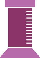 Graduated Cylinder Glyph Two Colour Icon vector