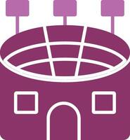 Stadium Glyph Two Colour Icon vector