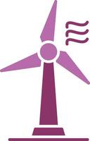 Wind Turbine Glyph Two Colour Icon vector