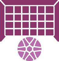 Goal Post Glyph Two Colour Icon vector