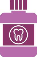 Mouthwash Glyph Two Colour Icon vector